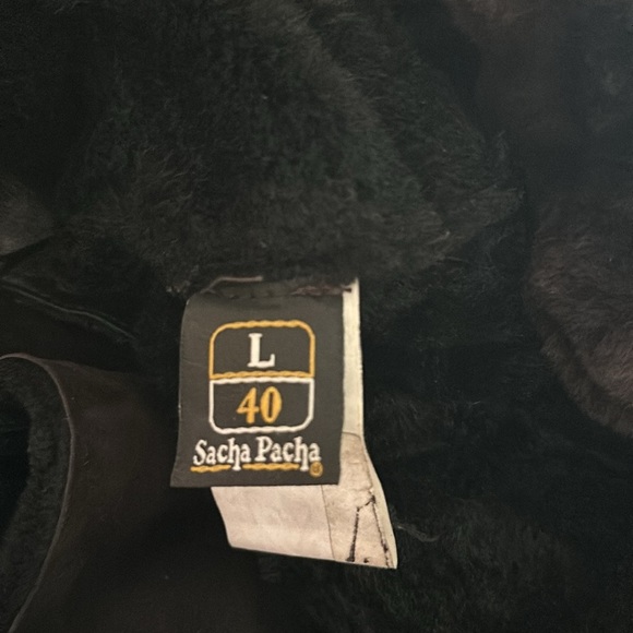 Sacha Pacha brown fur and shearling coat L - Picture 7 of 10